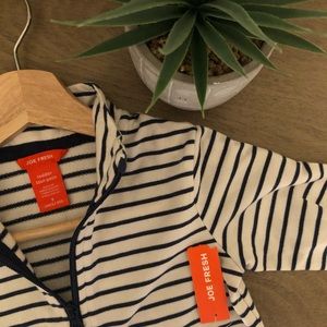 Joe Fresh Toddler Size 3 Stripped Hoodie (NWT)